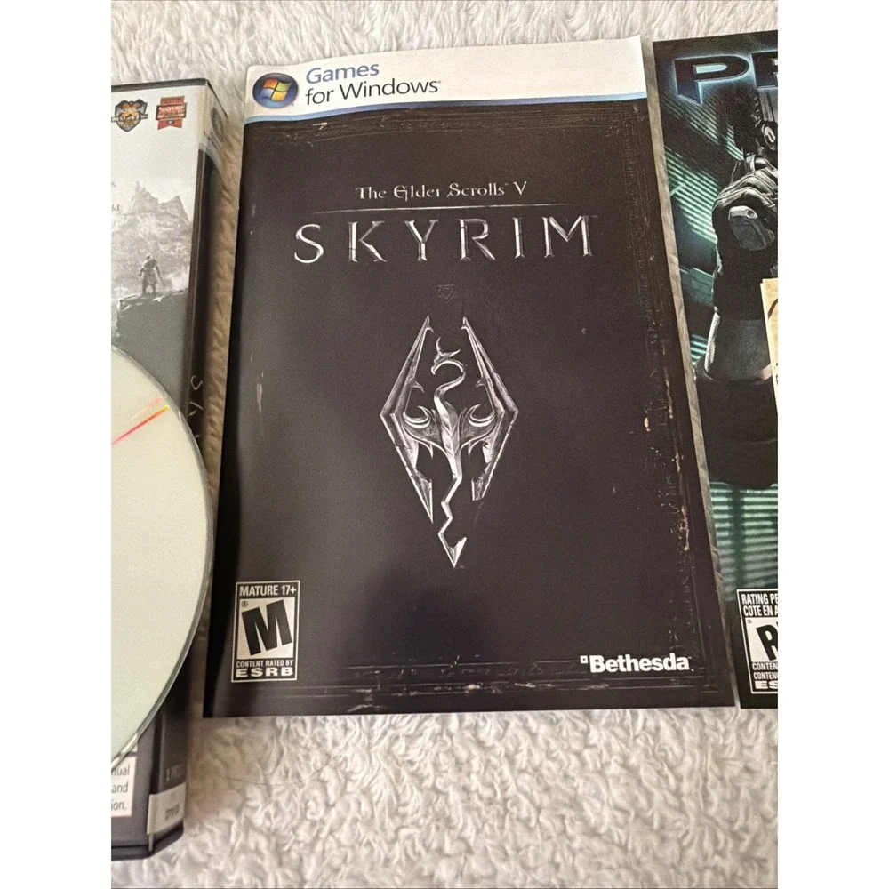 Skyrim The Elder Scrolls V 2011 PC DVD ROM Games for Windows CIB Complete Map